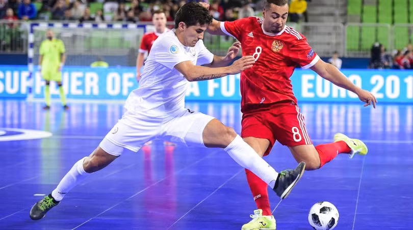 Lối đá của các cầu thủ futsal Nga đa dạng, khó lường. Ảnh GRU Lối đá của các cầu thủ futsal Nga đa dạng, khó lường. Ảnh GRU
