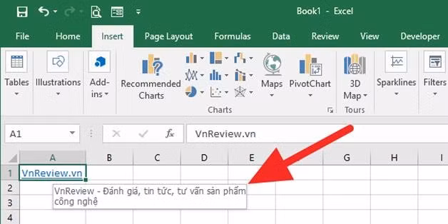 Hướng dẫn tạo gợi ý xuất hiện khi rê chuột lên một siêu liên kết trên Microsoft Excel - Ảnh 1